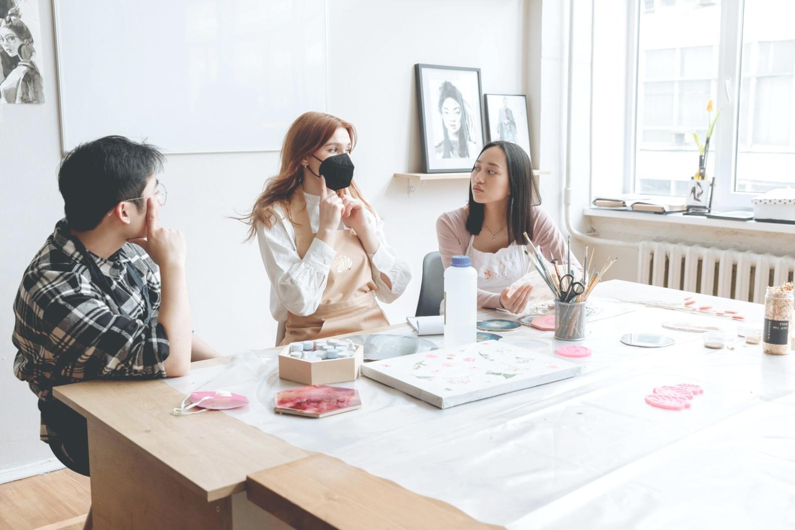 Detailansicht verschiedener Skizzentechniken